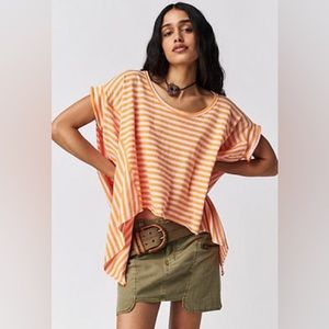NWT We the Free by Free People Striped Angel Tee - sz M